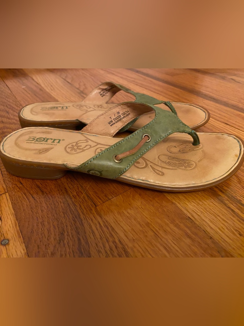 Born Green Flip Flops